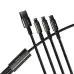 Кабель Baseus Tungsten 3in1 1.5м Чёрный Кабель Baseus Tungsten 3in1 1.5м Чёрный