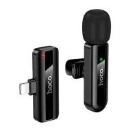 Бездротовий петличний мікрофон Hoco L20 Lightning Чорний