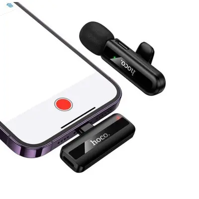 Бездротовий петличний мікрофон Hoco L20 Lightning Чорний Бездротовий петличний мікрофон Hoco L20 Lightning Чорний