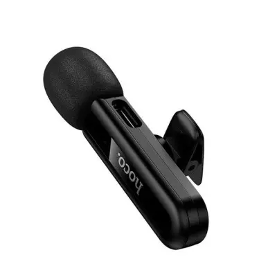 Бездротовий петличний мікрофон Hoco L20 Lightning Чорний Бездротовий петличний мікрофон Hoco L20 Lightning Чорний