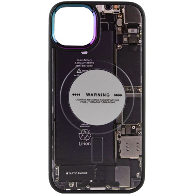 Чехол накладка Funny Pictures MagSafe iPhone 12/12 Pro (Phone Heart)