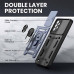 Чехол накладка Serge Ring Camshield Samsung A325 (A32) Синяя