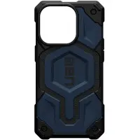 Чехол накладка UAG Monarch Leather MagSafe iPhone 14/ iPhone 13 Синяя