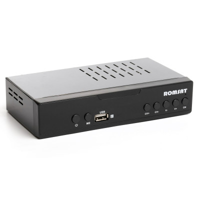 Тюнер DVB-T2 Romsat T7070HD метал серый