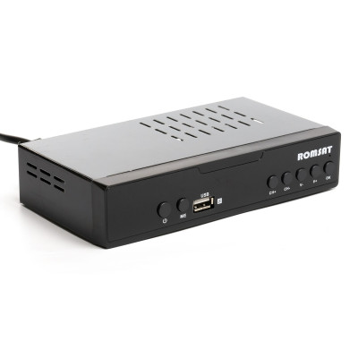 Тюнер DVB-T2 Romsat T7070HD метал серый