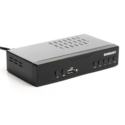 Тюнер DVB-T2 Romsat T7070HD метал серый Тюнер DVB-T2 Romsat T7070HD метал серый