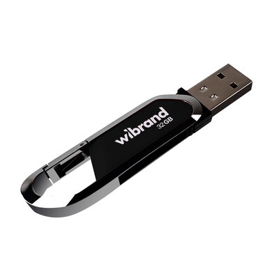 Флеш память USB 32Gb Wibrand Aligator USB 2.0 Чорная