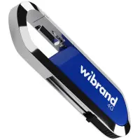 Флеш память USB 4Gb Wibrand Aligator USB 2.0 Синяя