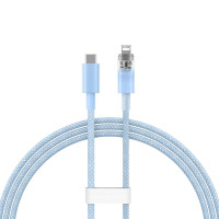Кабель дата Baseus Explorer Type-C to Lightning 20W 1м Блакитний Кабель дата Baseus Explorer Type-C to Lightning 20W 1м Блакитний