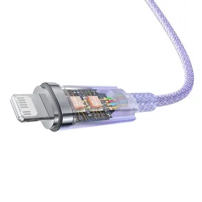 Кабель дата Baseus Explorer Type-C to Lightning 20W 1м Фіолетовий Кабель дата Baseus Explorer Type-C to Lightning 20W 1м Фіолетовий