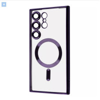 Чехол накладка WAVE Metal Samsung S23 Ultra (S918) Темно-фиолетовая