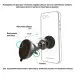 Автодержатель GlobalHold M06SM Black, Черный