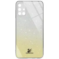 Чехол накладка Swarovski Full Samsung M317 (M31s) Золотая