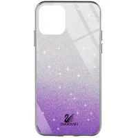 Чехол накладка Swarovski iPhone 12 Pro Max Фиалковая