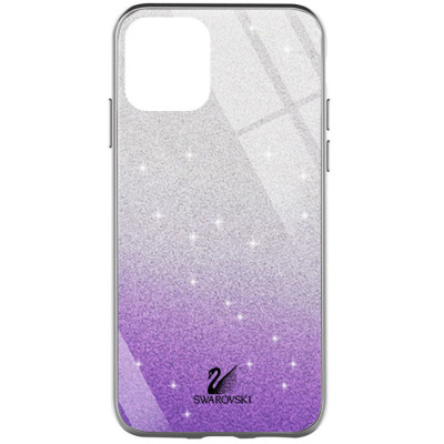 Чехол накладка Swarovski iPhone 12 Pro Max Фиалковая