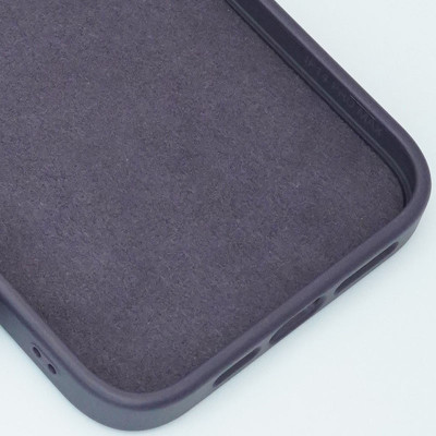 Накладка Bonbon Leather MagSafe iPhone 14 Pro Max Темно-фіолетова