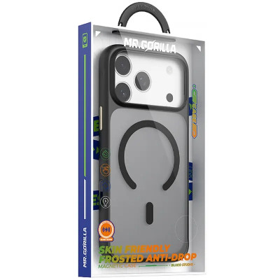 Чехол Накладка Blueo Skin Friendly MagSafe iPhone 17 Pro Max Черная Чехол Накладка Blueo Skin Friendly MagSafe iPhone 17 Pro Max Черная