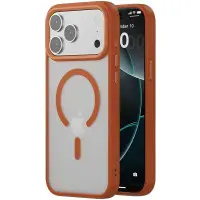 Чехол Накладка Metal Buttons with MagSafe iPhone 17 Pro Оранжевая