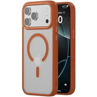 Чохол Накладка Metal Buttons with MagSafe iPhone 17 Pro Помаранчева