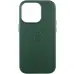 Чохол накладка Leather Case with MagSafe iPhone 16 Pro Зелена  (AAA)