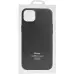 Чехол накладка Leather Case with MagSafe iPhone 16 Pro Черная (AAA)