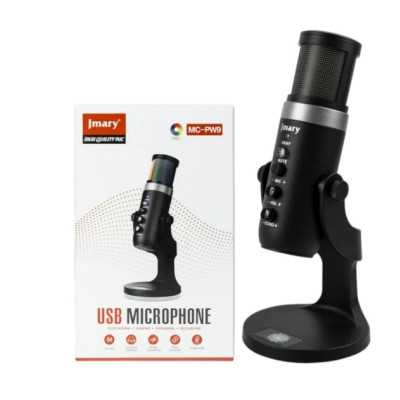Ігровий мікрофон конденсаторний JMARY MC-PW9 Чорний