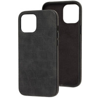 Чехол накладка Leather Croc iPhone 11 Черная Чехол накладка Leather Croc iPhone 11 Черная