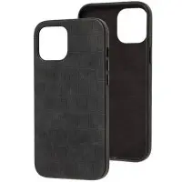 Чехол накладка Leather Croc iPhone 11 Черная