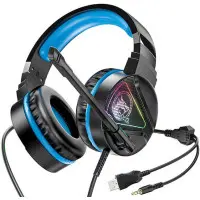 Накладні ігрові навушники-гарнітура з мікрофоном Hoco W104 Drift Blue, Сині