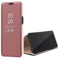 Чехол-книжка Clear View Samsung A415 (A41) Розовое Золото