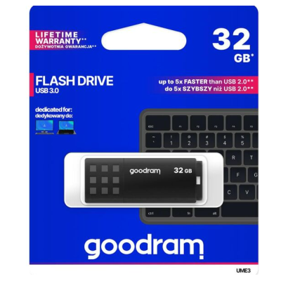 Флеш пам\'ять USB 32Gb Good Ram UMe3 Black, Чорний