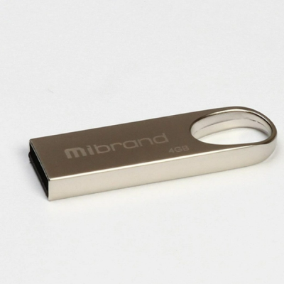 Флеш пам\'ять USB 4Gb Mibrand Irbis USB 2.0 Silver, Срібний