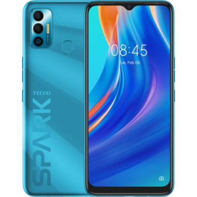 Смартфон Tecno Spark 7 (KF6n) 4/64GB NFC Morpheus Blue, блакитний