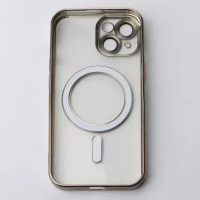 Чехол Накладка Metal Matte MagSafe iPhone 13 Серая