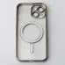 Чехол Накладка Metal Matte MagSafe iPhone 13 Серая