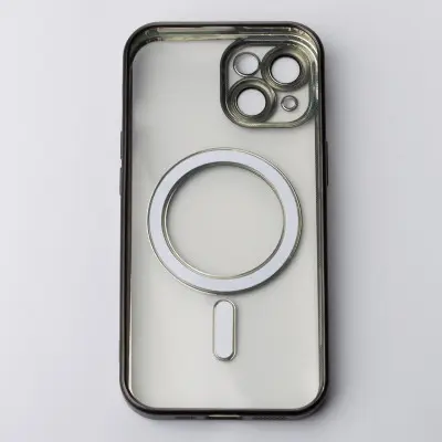 Чехол Накладка Metal Matte MagSafe iPhone 13 Черная