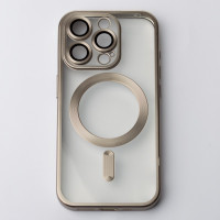 Чехол Накладка Metal Matte MagSafe iPhone 13 Pro Max Серая