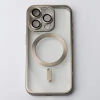 Чехол Накладка Metal Matte MagSafe iPhone 13 Pro Max Серая