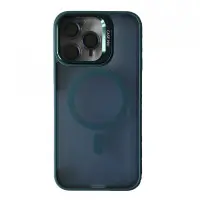 Накладка Matte Fortable Camera Lens iPhone 13 Pro Max Темно-синя