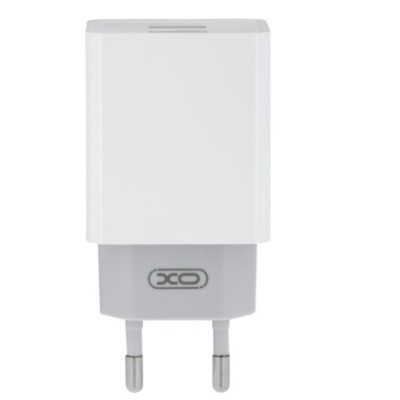 Сетевое зарядное устройство XO Lightning 2USB 2.4A (L65) White, Белый