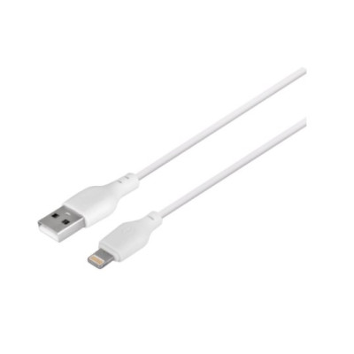 Сетевое зарядное устройство XO L65 Lightning 2USB 2.4A White, Белый