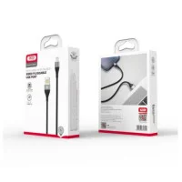 Кабель дата XO NB188 USB Type A - Lightning 1м Чорний
