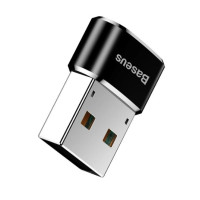 Переходник адаптер OTG Baseus USB Male to Type-C Female Чорний