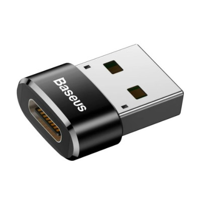 Перехідник адаптер OTG Baseus USB Male to Type-C Female Чорний