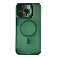 Чехол накладка Matte Fortable Camera Lens  iPhone 13 Pro Max Темно-зеленая
