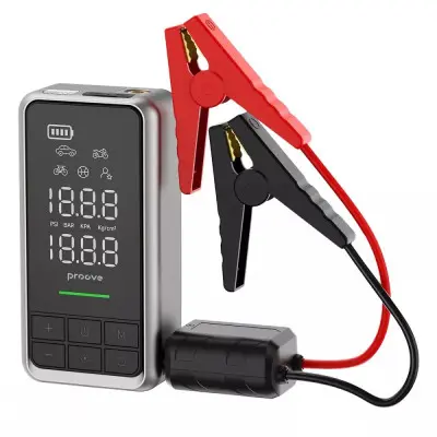 Автомобільний пусковий пристрій+насос Proove Air Jump 2в1 10400mAh (1000A) Сірий