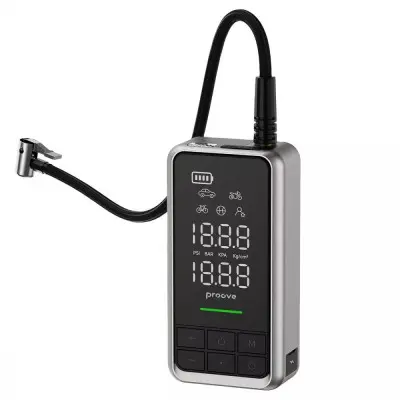 Автомобільний пусковий пристрій+насос Proove Air Jump 2в1 10400mAh (1000A) Сірий
