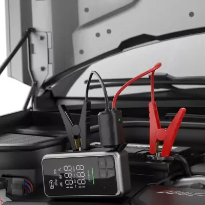 Автомобільний пусковий пристрій+насос Proove Air Jump 2в1 10400mAh (1000A) Сірий
