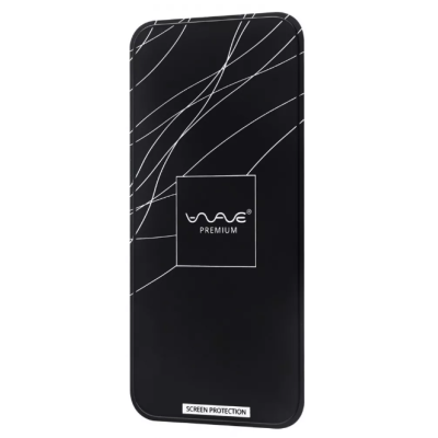 Захисне скло Wave Premium 5D iPhone 13/13 Pro/14 Чорне