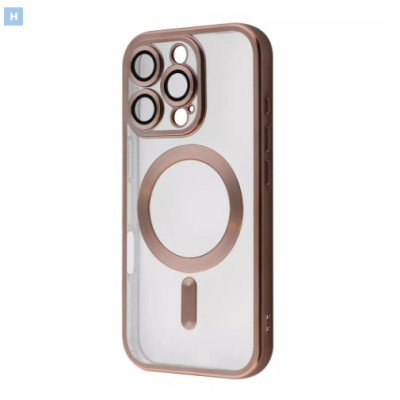 Чохол накладка Metal MagSafe  iPhone 16 Pro Max Desert Titanium